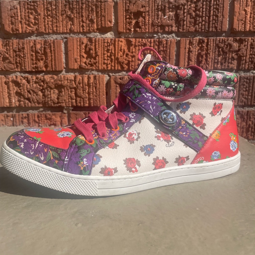 Colorful High-Top Sneakers